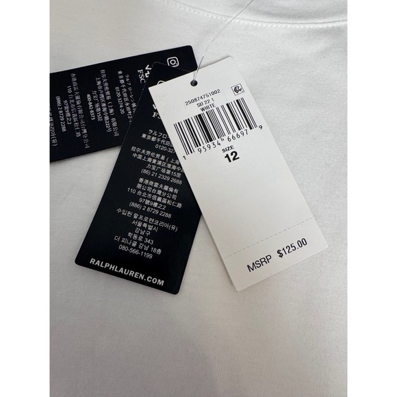 Lauren Ralph Lauren White NWT Eyelet Ruffle Sleeve Tiered Dress Women's Size 12 - Picture 4 of 10